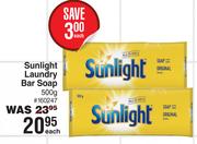 Sunlight Laundry Bar Soap-500g Each