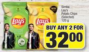 Simba Lay's Potato Chips (Selected)-For Any 2 x 120g