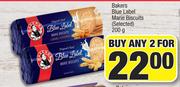 Bakers Blue Label Marie Biscuits (Selected)-For Any 2 x 200g