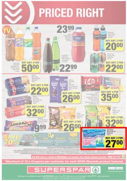SUPERSPAR EASTERN CAPE : Our Best For less (22 June - 4 July 2021) Valid in Bluewater Bay, Despatch, Amalinda, Vincent, Knysna, Heather Park, Jeffrey's Bay, Rosehill, Leyvale, Sedgefield, Spandau, page 12