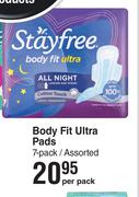 Stayfree Body fit Ultra Pads 7 Pack Assorted-Per Pack