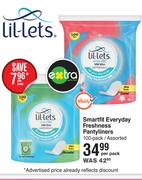 Lil-Lets Smartfit Everyday Freshness Pantyliners 100 Pack Assorted-Per Pack