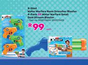 Zuru X-Shot Water Warfare Nano Drencher Blaster 4 Pack Or Water Warfare Small Dual Stream Blaster
