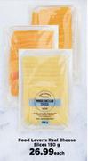 Food Lover's Real Cheese Slices-150g Each