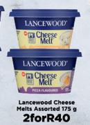 Lancewood Cheese Melts Assorted-For 2 x 175g