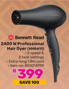 Bennett Read 2400W Professional Hair Dryer HHR411