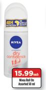 Nivea Roll On Assorted-50ml Each