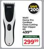 Wahl Home Pro Cordless Close Cutting Hair Clipper Kit