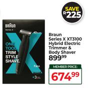 Braun Series X XT3100 Hybrid Electric Trimmer & Body Shaver