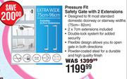 Bambino Pressure Fit Safety Gate With 2 Extensions