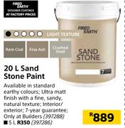 Fired Earth 20L Sand Stone Paint