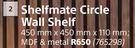 Shelfmate Circle Wall Shelf-450mm x 450mm x 110mm