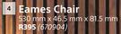 Eames Chair-530mm x 46.5mm x 81.5mm
