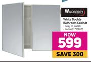 Wildberry White Double Bathroom Cabinet
