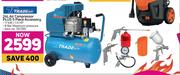 Tradeair 24L Air Compressor Plus 5 Piece Accessory