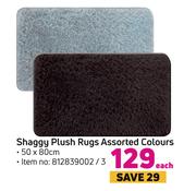 Shaggy Plush Rugs-50 x 80cm Each