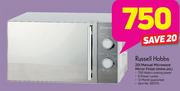 Russell Hobbs 20Ltr Manual Microwave In Mirror Finish RHMA-20L