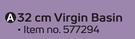 32cm Virgin Basin
