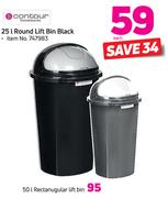 Contour 50Ltr Rectangular Lift Bin