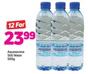 Aquasavana Still Water-12x500g