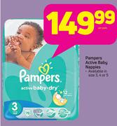 Pampers Active Baby Nappies-Per Pack