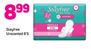 Stayfree Unscented 8’s Pack