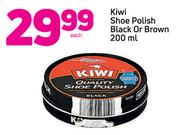 Kiwi Shoe Polish (Black Or Brown)-200ml Each