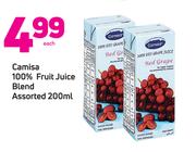 Camisa 100% Fruit Juice Blend-200ml Each