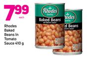 Rhodes Baked Beans In Tomato Sauce-410g Each
