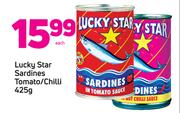 Lucky Star Sardines Tomato/Chilli-425g Each