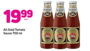 All Gold Tomato Sauce-700ml Each