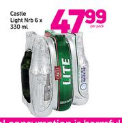 Castle Light NRB-6x330ml Per Pack