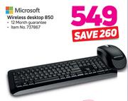 Microsoft Wireless Desktop 850