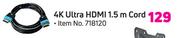 4K Ultra HDMI 1.5m Cord