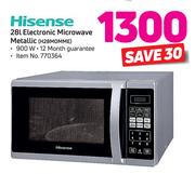 Hisense 28Ltr Electronic Microwave Oven (Metallic) H28M0MME