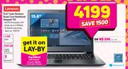 Lenovo 15.6" Intel Pentium Quad Core Notebook Ideapad 110