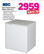 KIC 210Ltr Chest Freezer White KCG210 1