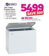 Zero 215Ltr Chest Freezer GF215