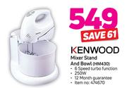 Kenwood Mixer Stand And Bowl HM430