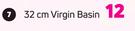 32cm Virgin Basin