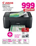 Canon Colour 4 In 1 Inkjet Printer With Free PG 445 Black Ink Cartridge