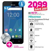 Hisense Dual Sim Smartphone T5 Plus Including Bluetooth Speaker