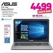 Asus 15 6” Intel Celeron NB X541