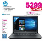 HP 15.6" Intel Celeron G6