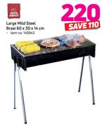 Out & About Large Mild Steel Braai 60 x 30 x 14cm