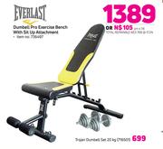 Everlast Dumbell Pro Exercise Bench With Sit Up Attachment