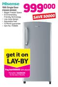 Hisense 190ltr Single Door Fridge RR195D