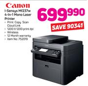 Canon I-Sensys 4 In 1 Mono Laser Printer MF237W 