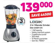 Logik 2 In 1 Blender Grinder RSH-245611-01