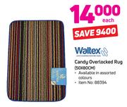 Waltex Candy Overlocked Rug 50x80cm-Each